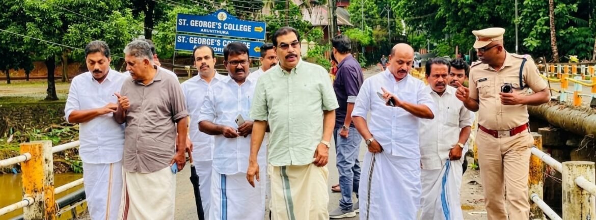 പ്രളയബാധിത ഈരാറ്റുപേട്ടയിൽ സന്ദർശനം നടത്തി മന്ത്രി പി. കെ. ബഷീർ; അടിയന്തര പുനരുദ്ധാരണ പ്രവർത്തനങ്ങൾ പ്രഖ്യാപിച്ചു