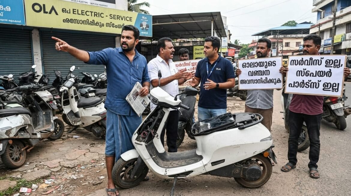 കേരളത്തിൽ ഓല ഇലക്ട്രിക് സ്‌കൂട്ടറുകൾക്കെതിരെ പ്രതിഷേധം; സർവീസ് ലഭിക്കുന്നില്ലെന്ന് ഉപഭോക്താക്കളുടെ പരാതി