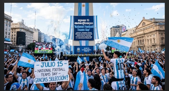 ജൂലൈ 15 ഇനി അർജന്റീനയുടെ ‘National Football Teams Day’