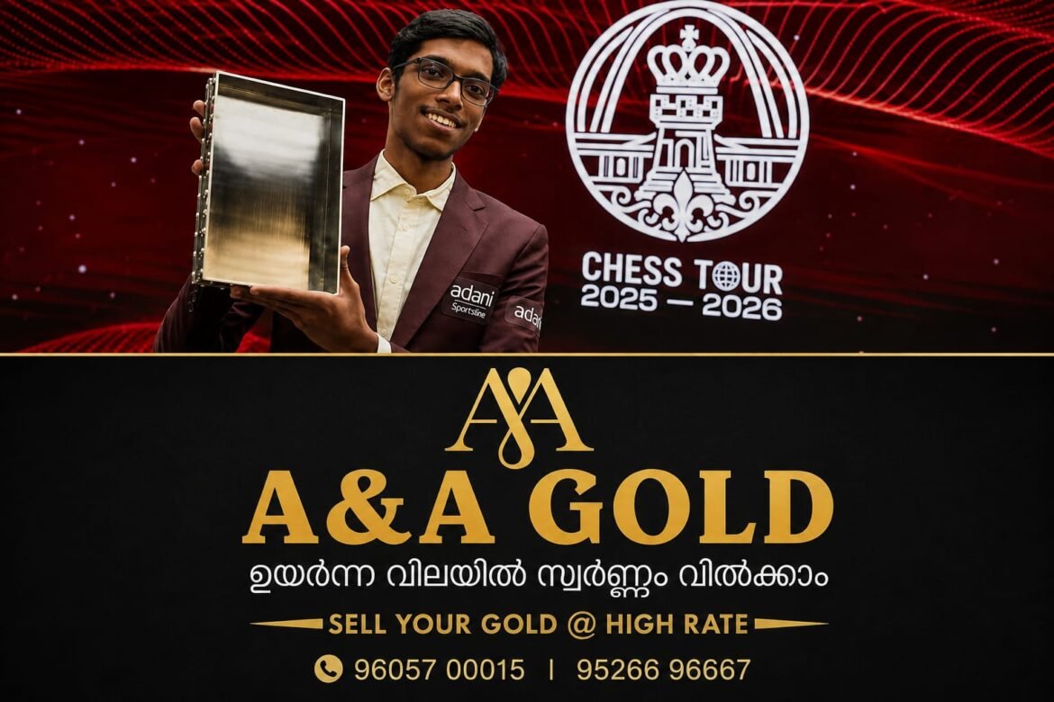 ചരിത്രനേട്ടം; ഗ്രാൻഡ് ചെസ് ടൂർ ചാമ്പ്യൻഷിപ്പ് നേടുന്ന ആദ്യ ഇന്ത്യൻ താരമായി ആർ. പ്രഗ്നാനന്ദ