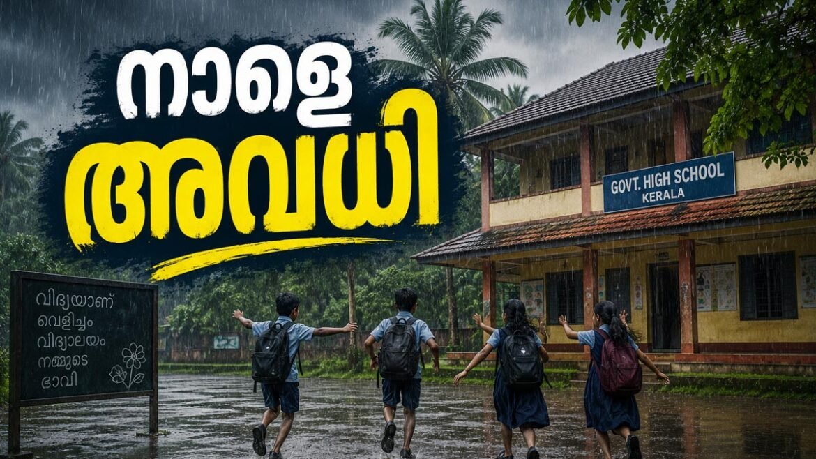 കോട്ടയം ജില്ലയിലെ എല്ലാ വിദ്യാഭ്യാസ സ്ഥാപനങ്ങൾക്കും നാളെ അവധി